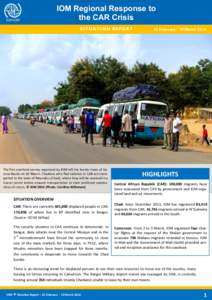 IOM Regional Response to the CAR Crisis Sitrep 25 February - 10 March 2014
