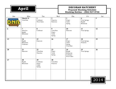 DECORAH HATCHERY  April Sun  6