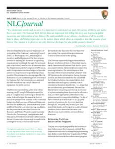 National Park Service U.S. Department of the Interior April 3, 2003 (Report on the January 28 and 30 Meeting of the National Leadership Council)  NLCJournal