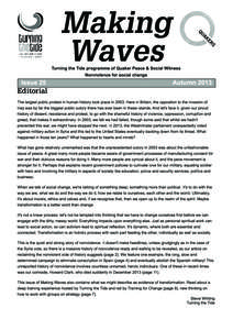 Making Waves Issue 25  Editorial