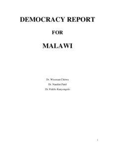 DEMOCRACY REPORT FOR