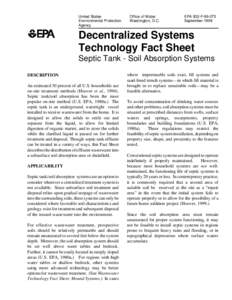 Environmental engineering / Water pollution / Aquatic ecology / Environmental soil science / Septic tank / Mound system / Septage / Sewage / Soil / Sewerage / Environment / Pollution