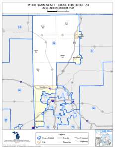 MICHIGAN STATE HOUSE DISTRICT[removed]Apportionment Plan 0 2.5