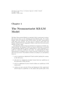 Real Business Cycle Theory: An Analytical Approach, by Miles S. Kimball c 2002 Copyright ° September 5, 2006 at 20:22  Chapter 1