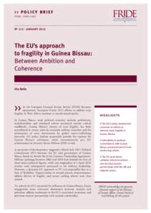The EU’s approach to fragility in Guinea Bissau: Between ambition and coherence