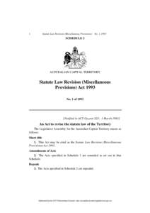 1  Statute Law Revision (Miscellaneous Provisions) No. 1, 1993 SCHEDULE 2