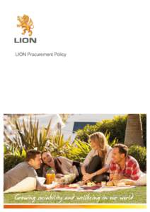 LION Procurement Policy  LION Procurement Policy Summary LION manages its procurement of goods and services to best meet LION’s business requirements