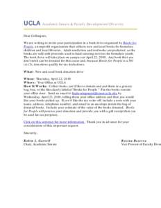 UCLA Academic Senate & Faculty Development/Diversity