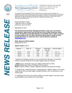 Government of Florida / Southwest Florida Water Management District / Aquifer / Rain / Physical geography / Earth / Hydrology / Hydraulic engineering / Water