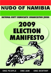 NUDO OF NAMIBIA NATIONAL UNITY DEMOCRATIC ORGANIZATION (NUDO