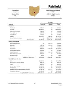 Fairfield County Seat 2006 Population Estimate  Lancaster