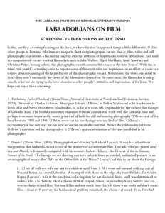 Innu people / Richard Leacock / Davis Inlet / Robert J. Flaherty / Nanook of the North / Documentary film / Labrador / Sheshatshiu / North West River / Newfoundland and Labrador / Film / Provinces and territories of Canada