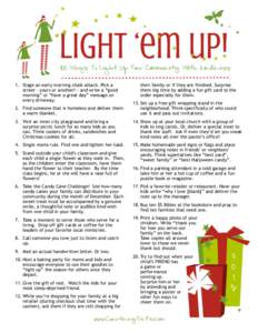 Ways To Light Up Your Community With Kindness