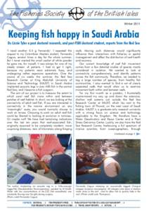 The Fisheries Society  of the British Isles Winter[removed]Keeping fish happy in Saudi Arabia