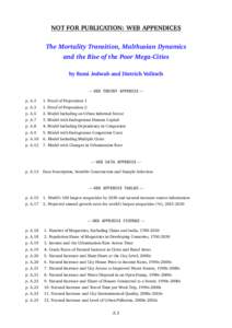 NOT FOR PUBLICATION: WEB APPENDICES The Mortality Transition, Malthusian Dynamics and the Rise of the Poor Mega-Cities by Remi Jedwab and Dietrich Vollrath — WEB THEORY APPENDIX — p. A.3