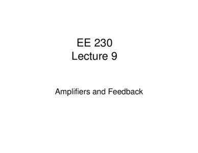 Microsoft PowerPoint - EE 230 Lecture 8 Fall 2006.ppt