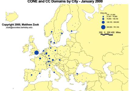 CONE and CC Domains by City - January 2000  # Cities.shp  #