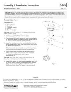 A125  Assembly & Installation Instructions For Exos Semi-Flush[removed]Page 1 of 3