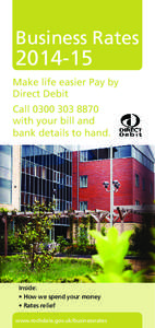 Business Rates[removed]Make life easier Pay by Direct Debit