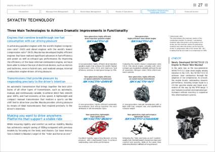 27  Mazda Annual Report 2014 Introduction  Message from Management