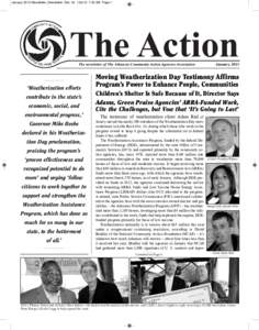 January 2013 Newsletter_Newsletter Dec[removed]:49 AM Page 1  The Action The Arkansas Community Agencies