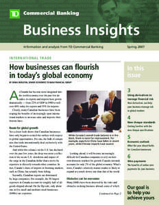 Commercial Banking  Business Insights Information and analysis from TD Commercial Banking