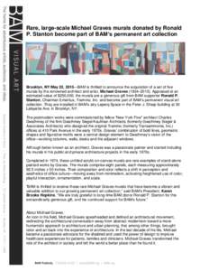 Brooklyn / Michael Graves / Gwathmey Siegel & Associates Architects / The New York Five / Mural / Culture of New York City / Brooklyn Academy of Music / New York / Charles Gwathmey / Fort Greene /  Brooklyn