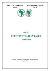 Multilateral development banks / International development / African Development Bank / Togo / Aid effectiveness / World Bank / Outline of Togo / International economics / Development / Africa