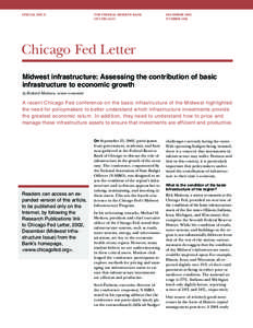 SPECIAL ISSUE  THE FEDERAL RESERVE BANK OF CHICAGO  DECEMBER 2002