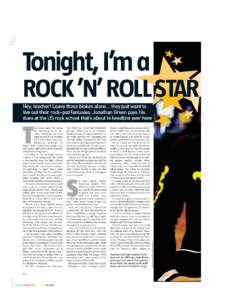 Tonight, I’m a ROCK ’N’ ROLL STAR 26 •  CYAN MAGENTA YELLOW BLACK