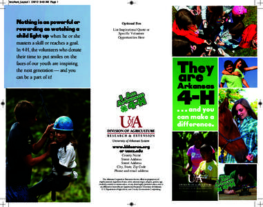 brochure_Layout:49 AM Page 1  Nothing is as powerful or rewarding as watching a child light up when he or she masters a skill or reaches a goal.