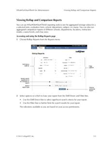 What•Do•You•Think? for Administrators  Viewing Rollup and Comparison Reports Viewing Rollup and Comparison Reports You can use What•Do•You•Think? reporting tools to see the aggregated average values for a