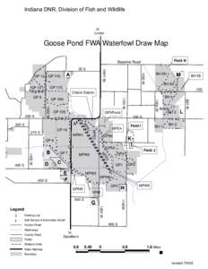 Indiana DNR, Division of Fish and Wildlife  to Linton  Goose Pond FWA Waterfowl Draw Map