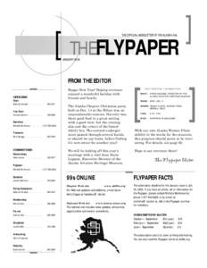 THE OFFICIAL NEWSLETTER OF THE ALASKA 99s  THEFLYPAPER JANUARY 2006