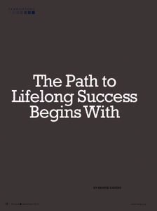 transitions  The Path to Lifelong Success Begins With