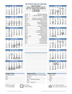 School District Calendar Template