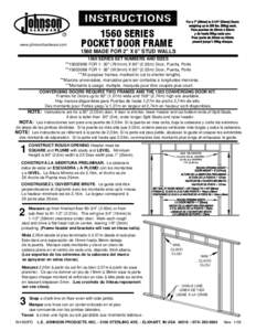 I:AUTOCAD INSTRUCTION SHEET DRAWINGS560PD[removed]SERIES POCKET DOOR FRAME560PD 1560 FOR WEBSITE (USING JPG) MUST