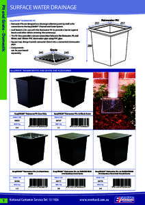 Pit and Grate - Domestic  SURFACE WATER DRAINAGE EasyDRAIN™ RAINWATER PIT  257