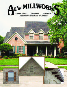 Gable Vents Columns Shutters Decorative Brackets & Corbels  SCREEN BACK VENTILATING LOUVERS