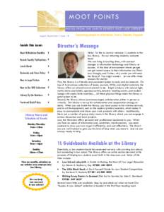 Moot Points law library newsletter, Aug/Sept 2012