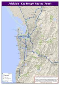 Adelaide - Key Freight Routes (Road) Two Wells Gawler  POR