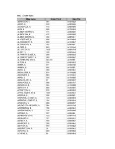 DRG 1:24,000 Index Map name ABINGDON, IL ADAIR, IL ADDIEVILLE, IL AKIN, IL