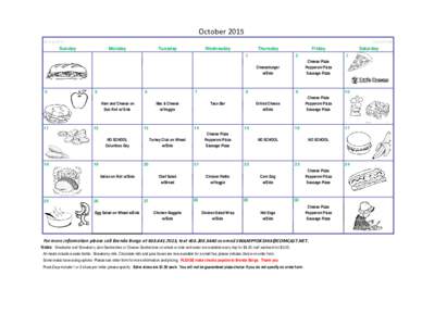 October 2015 ~ September 2014 ~ ◄ AugSunday