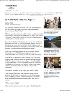 The Seattle Times: Is Walla Walla 