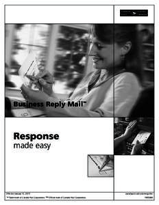 Business Reply Mail  TM Response made easy