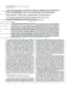 Limnol. Oceanogr., 58(1), 2013, 61–, by the Association for the Sciences of Limnology and Oceanography, Inc. doi:loE