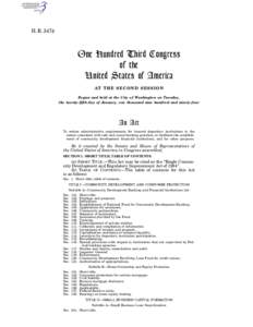 H. R[removed]One Hundred Third Congress of the United States of America AT T H E S E C O N D S E S S I O N