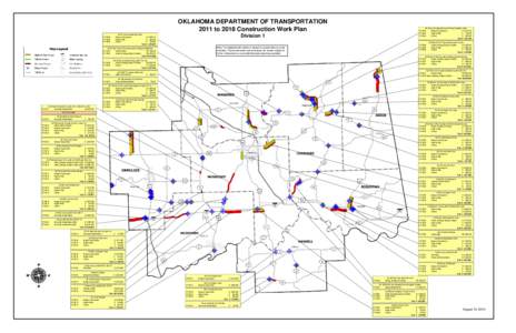 OKLAHOMA DEPARTMENT OF TRANSPORTATION 2011 to 2018 Construction Work Plan SH-51 over Fourteen Mile Creek Bridge & Approaches Right-of-Way Utilities