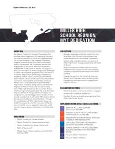 Updated February 28, 2014  MILLER HIGH SCHOOL REUNION/ MYT DEDICATION OVERVIEW