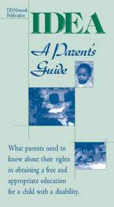 DD Network Publication A Parent’s Guide